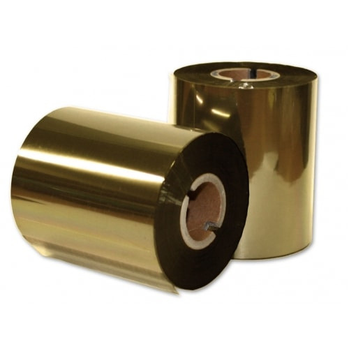 Термотрансферная лента Золото/Серебро RESIN RTxU 110х450х25  OUT/IN